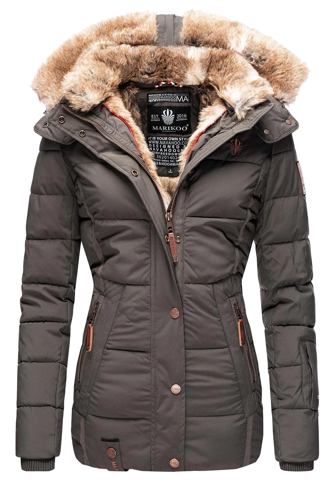 Marikoo Nekoo - Chaqueta De Invierno - Dark Grey 3 Marikoo Nekoo - Chaqueta De Invierno - Dark Grey