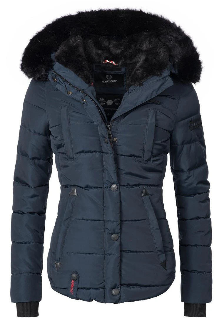 Marikoo Lotusblüte - Chaqueta De Invierno -Dark Blue 3 Marikoo Lotusblüte - Chaqueta De Invierno -Dark Blue