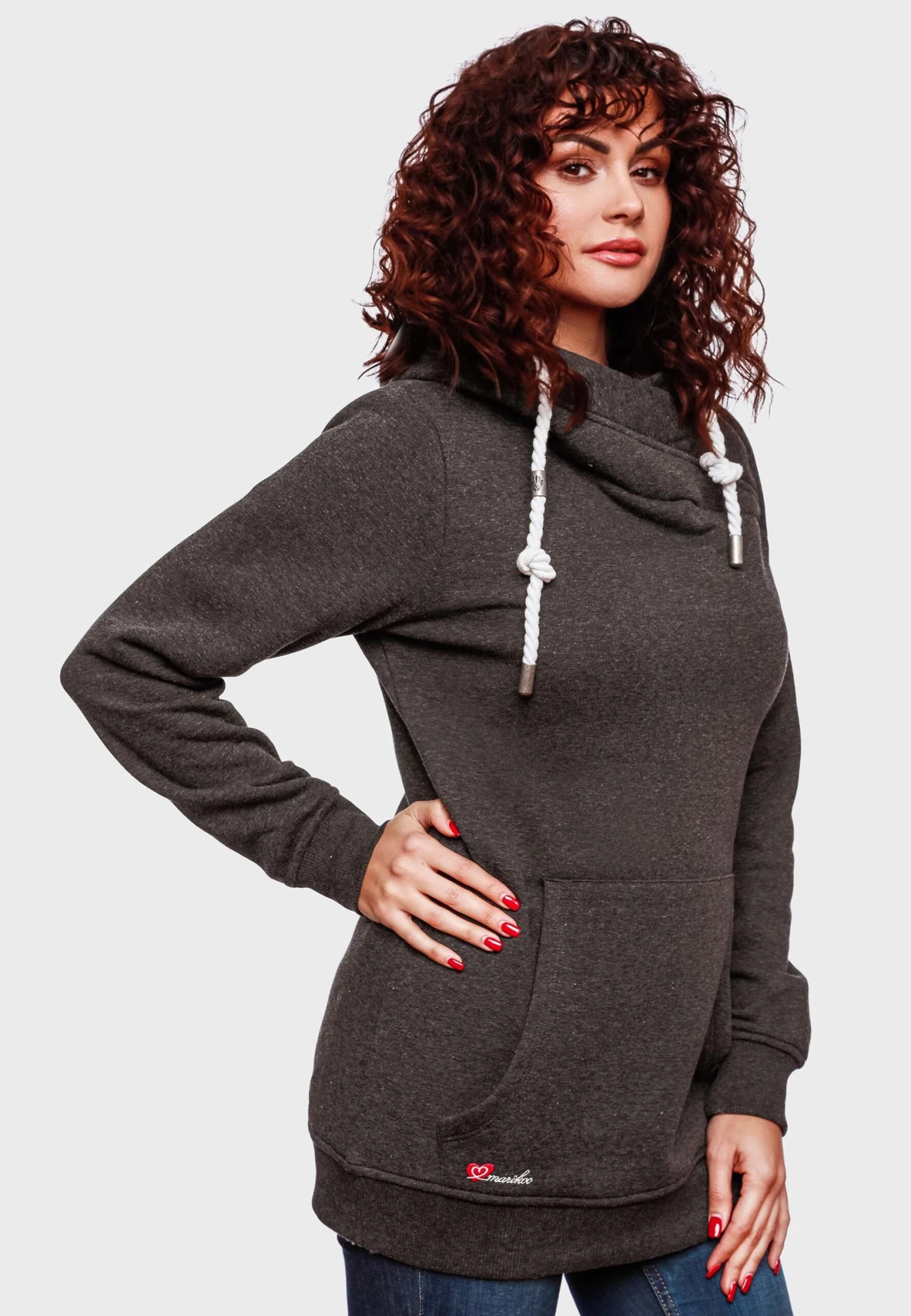 Marikoo Izuyaa - Jersey Con Capucha - Dark Grey Melange 5 Marikoo Izuyaa - Jersey Con Capucha - Dark Grey Melange - Imagen 3