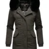 Marikoo Karmaa - Abrigo De Invierno - Anthracite With Black Fur -Marikoo 23f8ef38a7da49d5bee4f03ff828e3cd