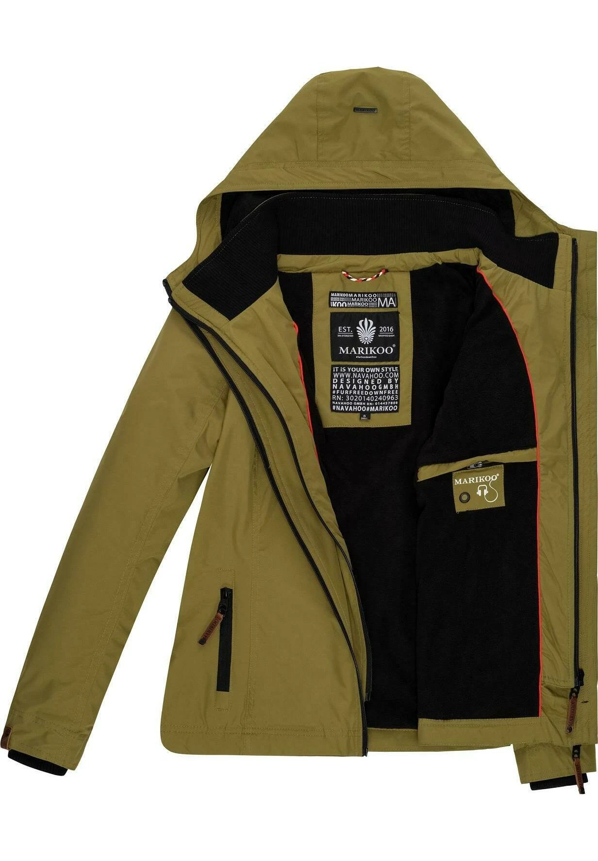 Marikoo Erdbeere - Chaqueta Outdoor - Moss Green 6 Marikoo Erdbeere - Chaqueta Outdoor - Moss Green - Imagen 4