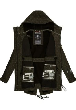 Marikoo Zimtzicke - Parka - Dark Olive W Print 9 Marikoo Zimtzicke - Parka - Dark Olive W Print -Marikoo 38c76e6ee23d40f989cc8a1fd07a7ee2