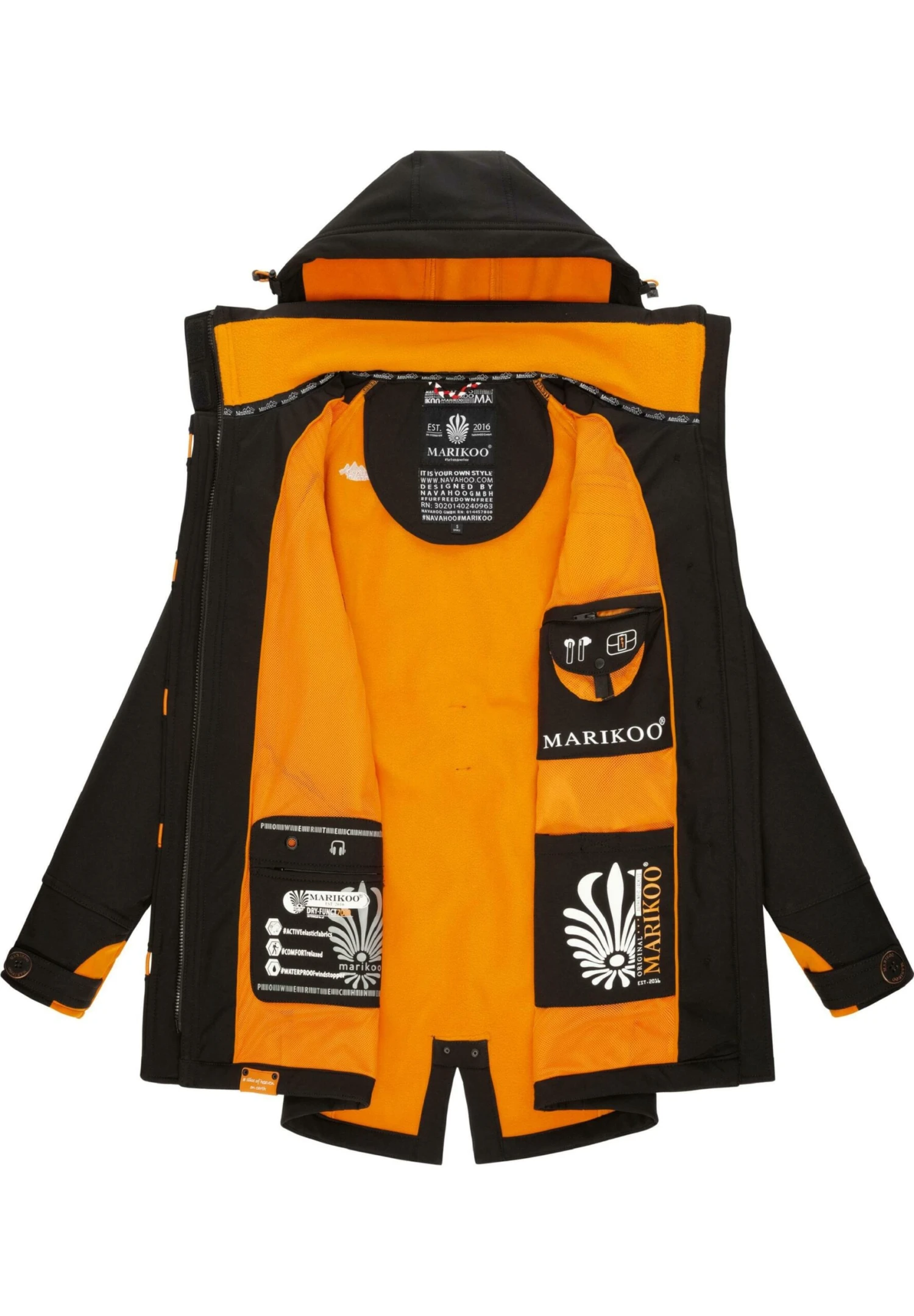 Marikoo Soulinaa - Parka - Black 6 Marikoo Soulinaa - Parka - Black - Imagen 4