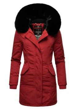 Marikoo Karmaa - Abrigo De Invierno - Blood Red With Black Fur -Marikoo 68643d4eee704ab19458edb144d7d9ee