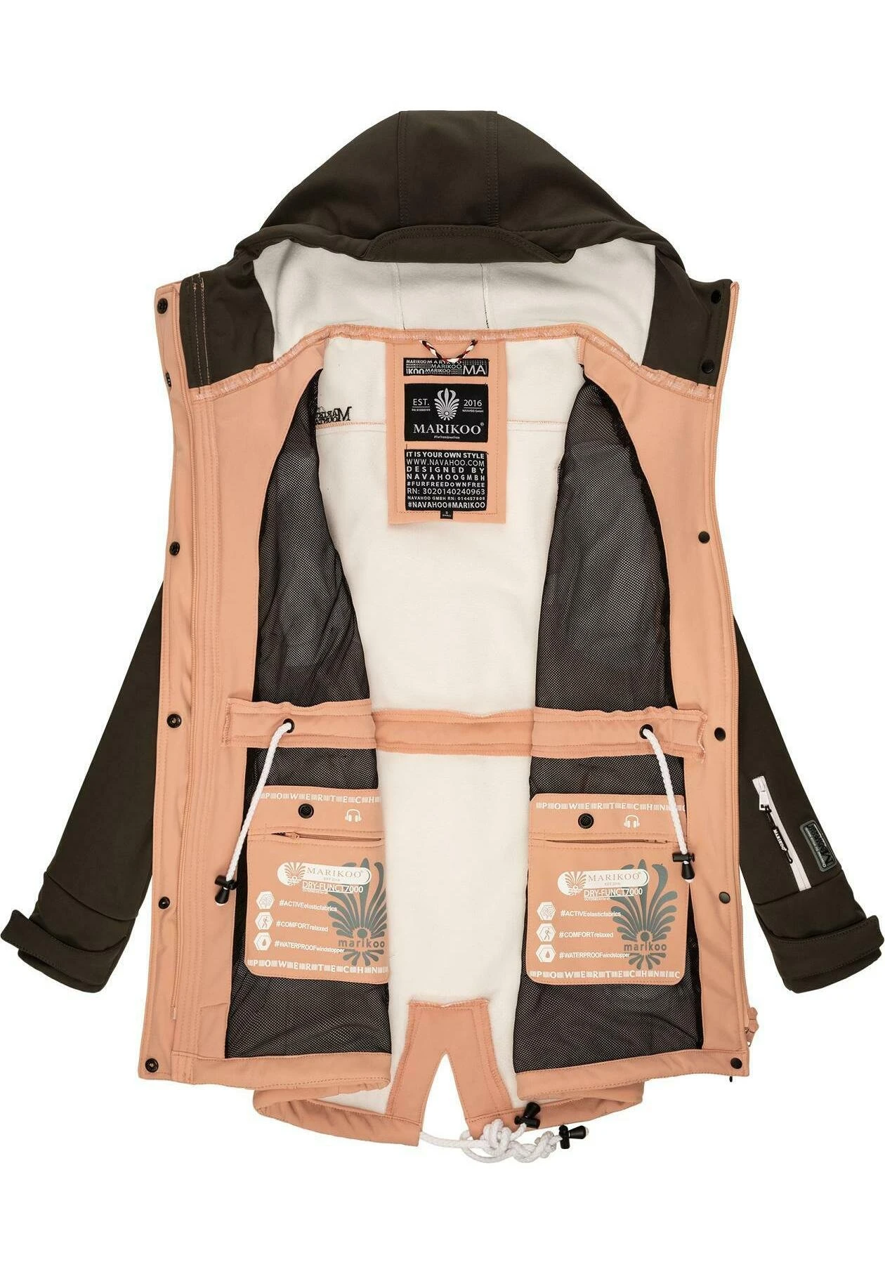 Marikoo Zimtzicke - Parka - Rose Anthracite 6 Marikoo Zimtzicke - Parka - Rose Anthracite - Imagen 4