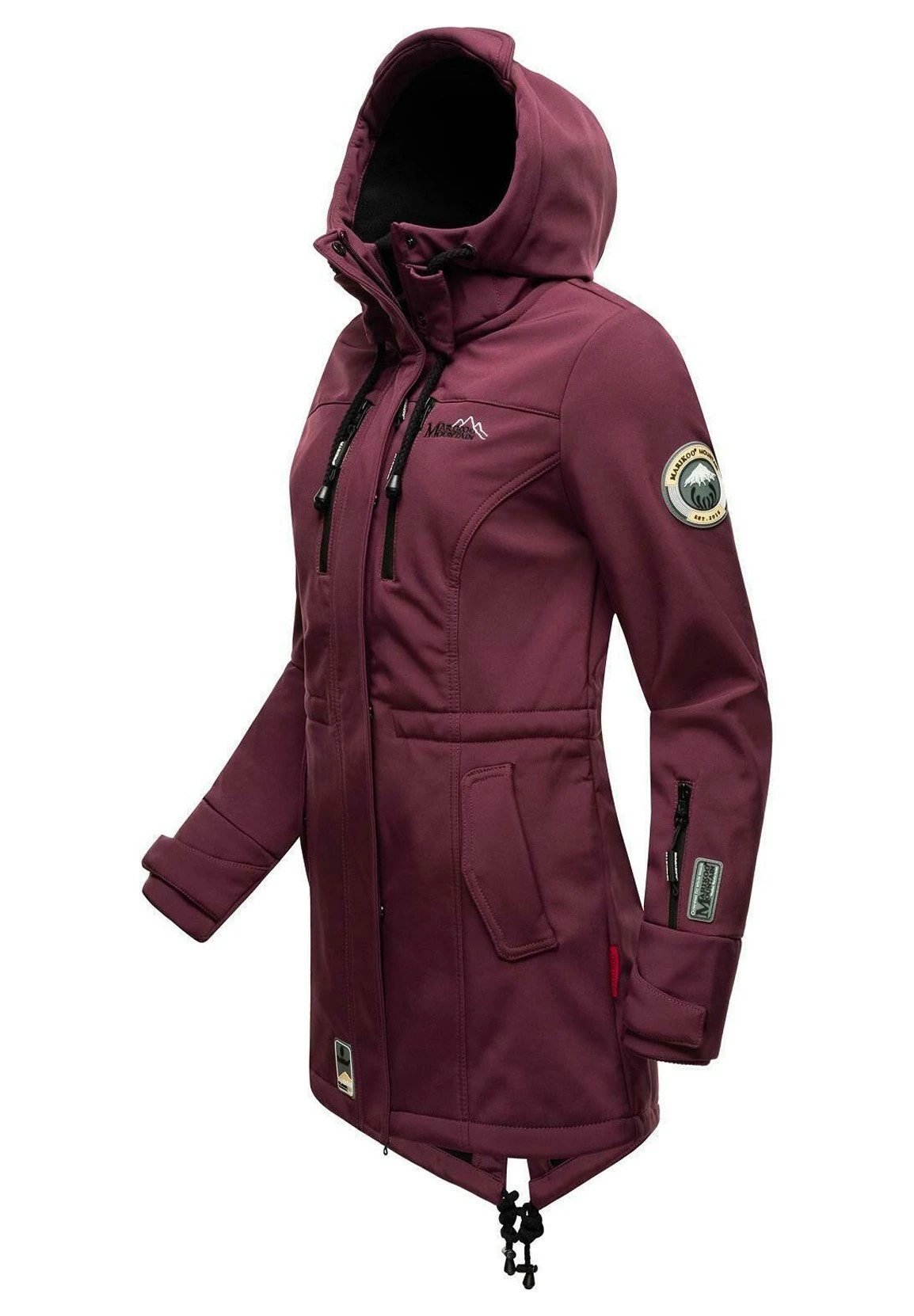 Marikoo Zimtzicke - Parka - Dark Red Melange 4 Marikoo Zimtzicke - Parka - Dark Red Melange - Imagen 2