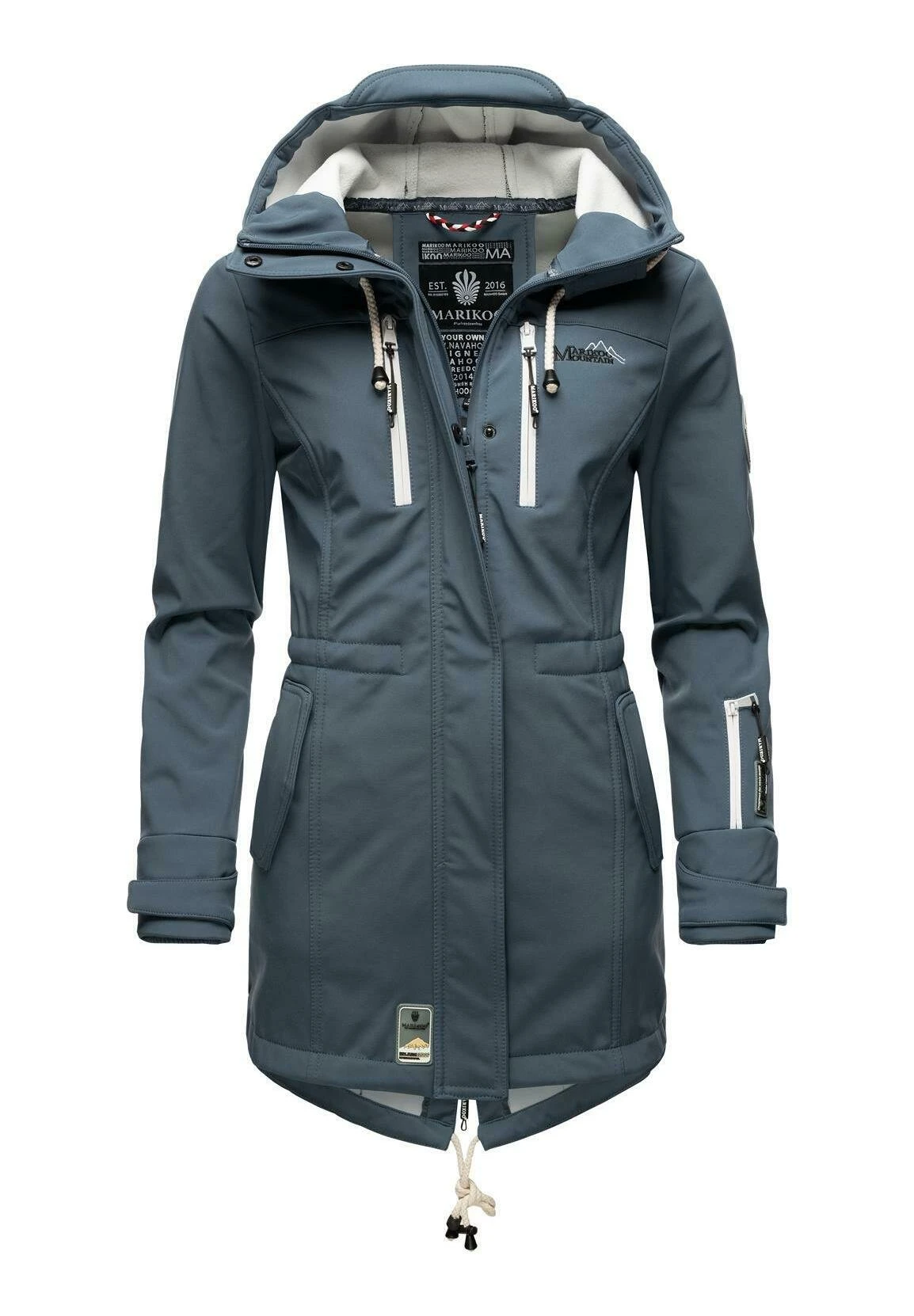 Marikoo Zimtzicke - Parka - Dusty Blue 3 Marikoo Zimtzicke - Parka - Dusty Blue