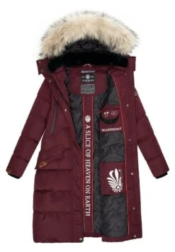 Marikoo Abrigo De Invierno - Dark Red Melange -Marikoo 9a77194cecd44e2ebac4124538461ada