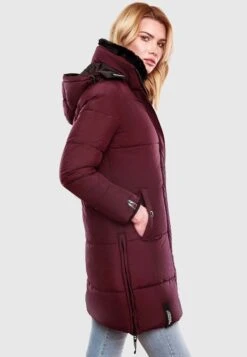 Marikoo Streliziaa - Abrigo De Invierno - Dark Red Melange -Marikoo aa63d7fe1e57459a9b61d1672d875517