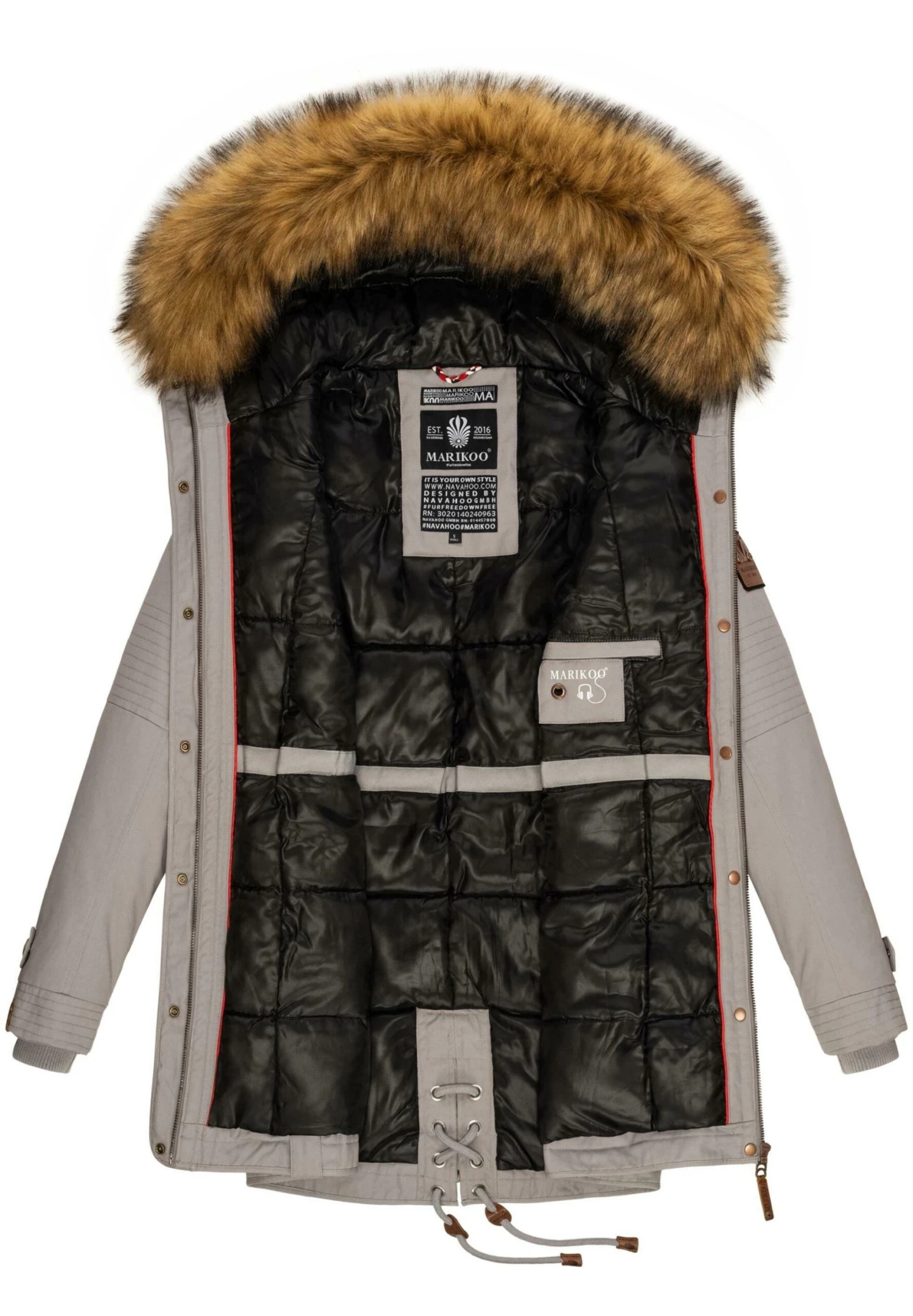 Marikoo Viva- Abrigo De Invierno - Zinc Grey 7 Marikoo Viva- Abrigo De Invierno - Zinc Grey - Imagen 5