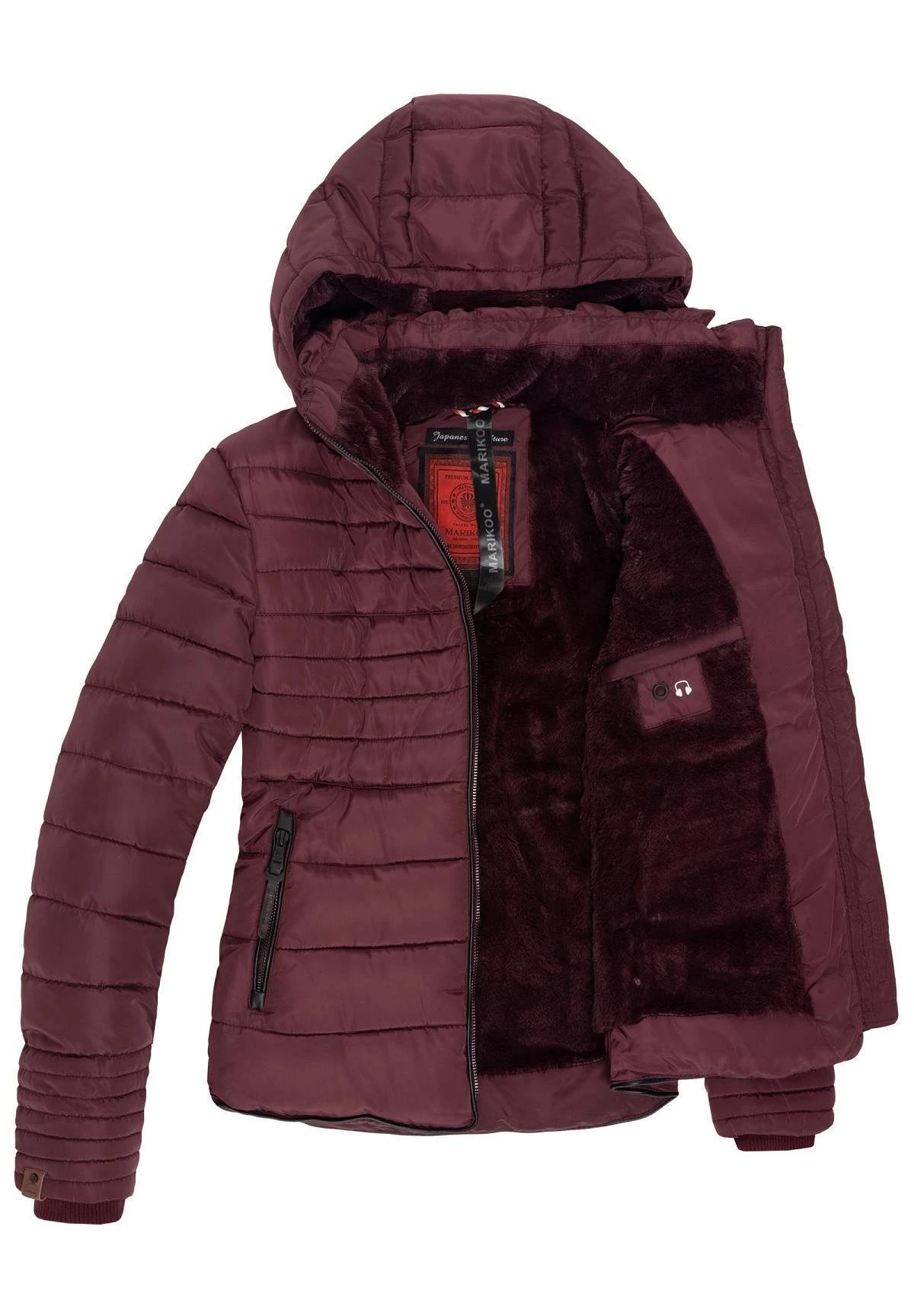 Marikoo Amber - Chaqueta De Invierno - Dark Red 6 Marikoo Amber - Chaqueta De Invierno - Dark Red - Imagen 4