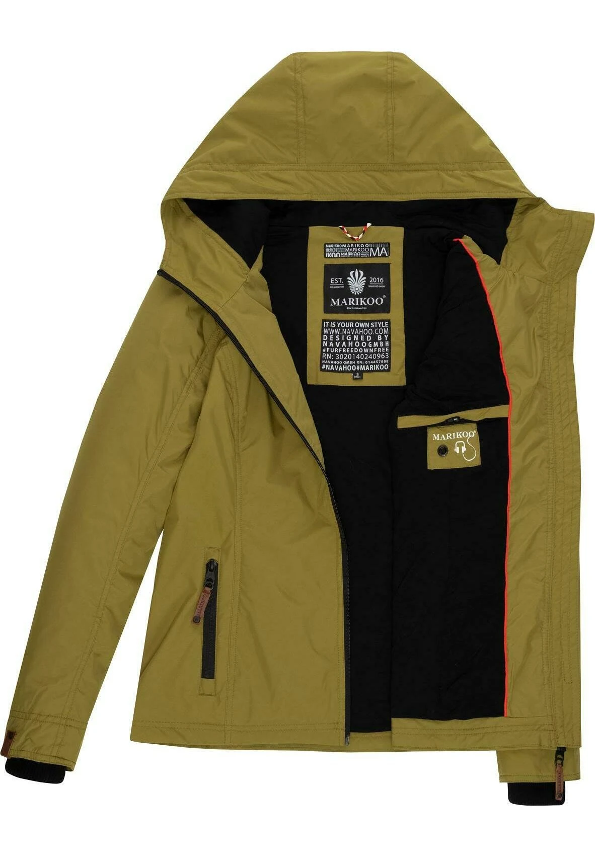 Marikoo Brombeere - Chaqueta Outdoor - Moss Green 6 Marikoo Brombeere - Chaqueta Outdoor - Moss Green - Imagen 4