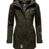 Marikoo Zimtzicke - Parka - Dark Olive W Print -Marikoo cb3b524a3c95463088980d5accb4f06a