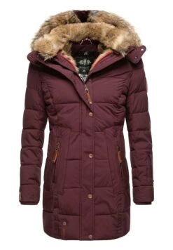 Marikoo Lieblings - Abrigo De Invierno - Dark Red Melange