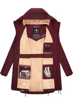 Marikoo Racquelle - Parka - Dark Red Melange -Marikoo e303aee27faf42a2814b71d232ba6ee7