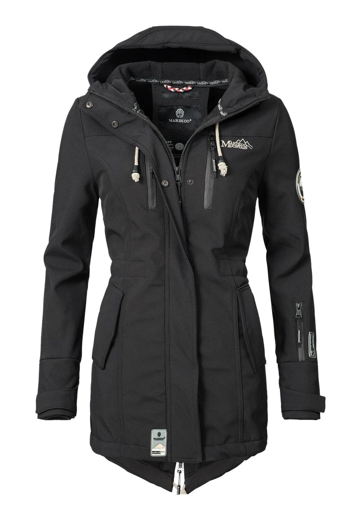 Marikoo Zimtzicke - Parka - Black 3 Marikoo Zimtzicke - Parka - Black