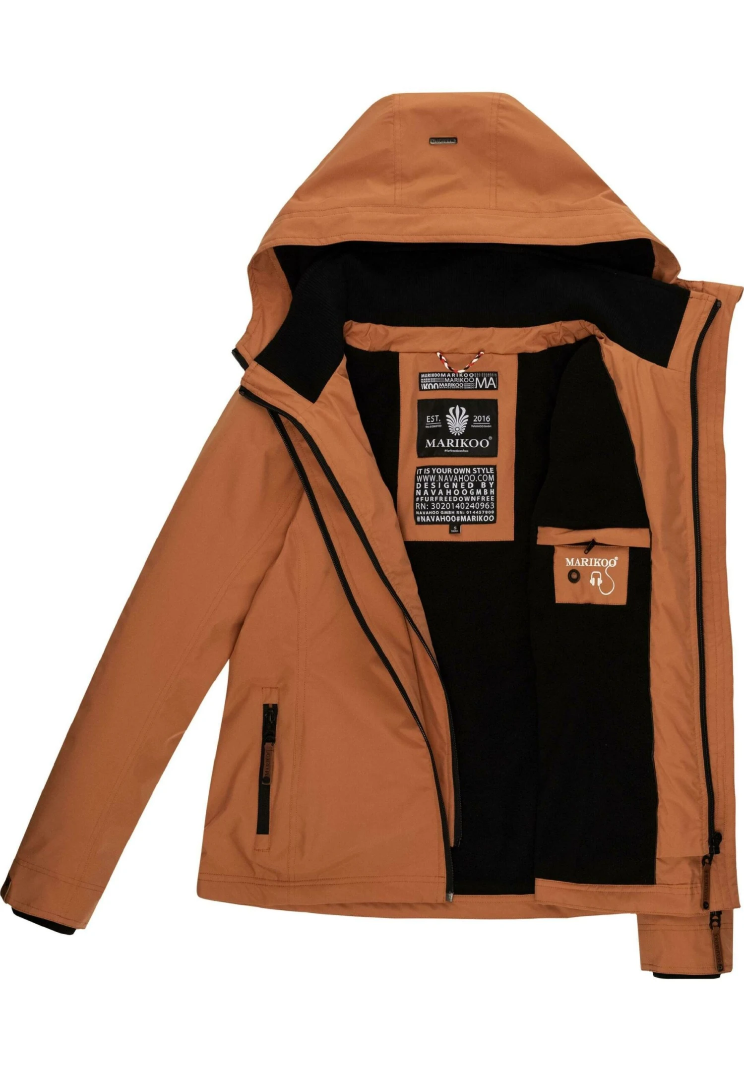 Marikoo Erdbeere - Chaqueta Outdoor - Rusty Cinnamon 6 Marikoo Erdbeere - Chaqueta Outdoor - Rusty Cinnamon - Imagen 4