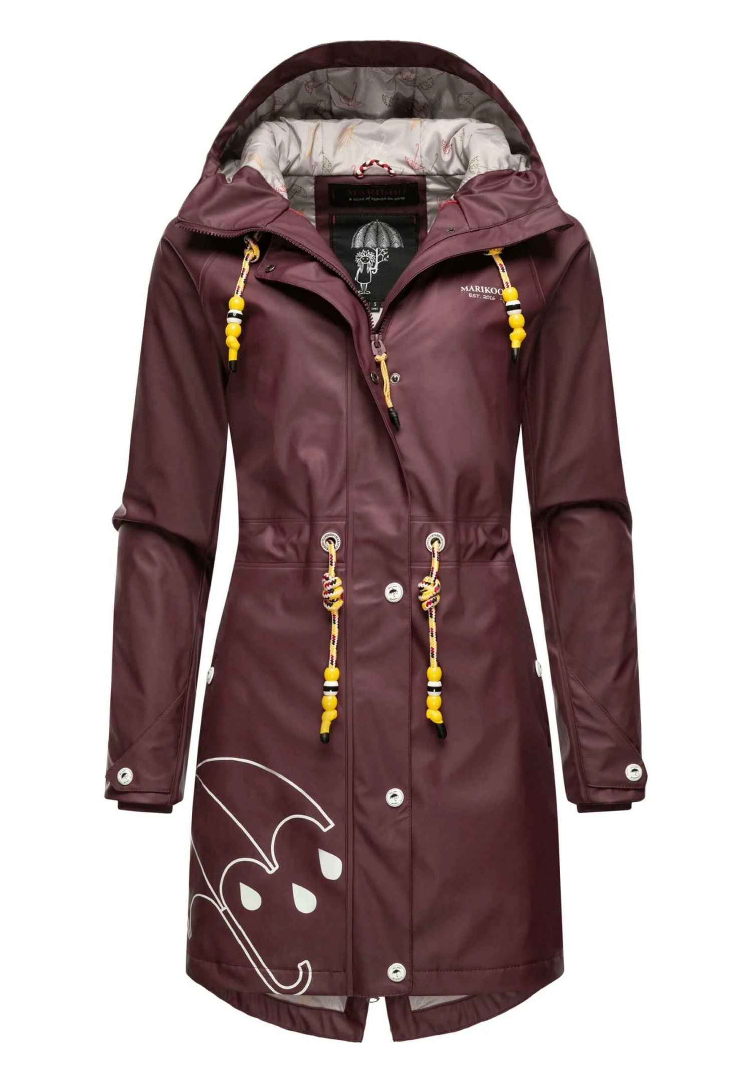 Marikoo Dancing Umbrella - Impermeable - Dark Red Melange 7 Marikoo Dancing Umbrella - Impermeable - Dark Red Melange - Imagen 5