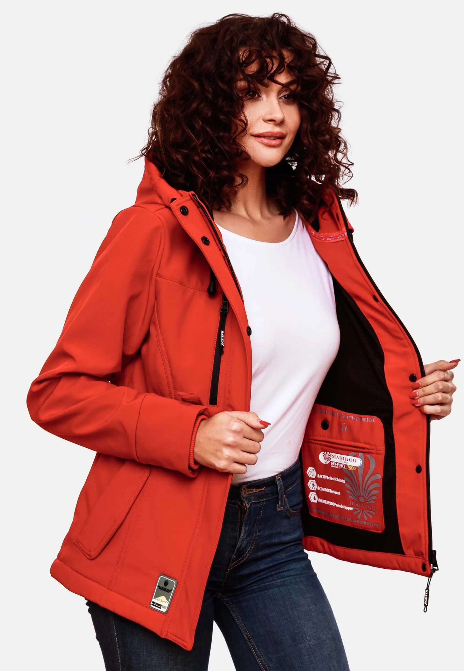Marikoo Funktions - Chaqueta Outdoor - Light Red 5 Marikoo Funktions - Chaqueta Outdoor - Light Red - Imagen 3