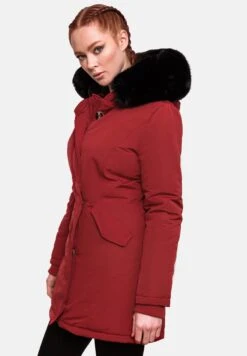 Marikoo Karmaa - Abrigo De Invierno - Blood Red With Black Fur -Marikoo fe015afe0ac54cdba7fbee49f4215729